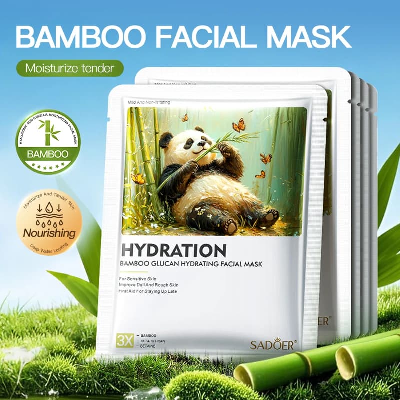 5pcs SADOER Unicorn Tiger Face Mask Anti-Aging Moisturizing Anti Wrinkles Whitening Facial Masks Sheet Masks Skin Care