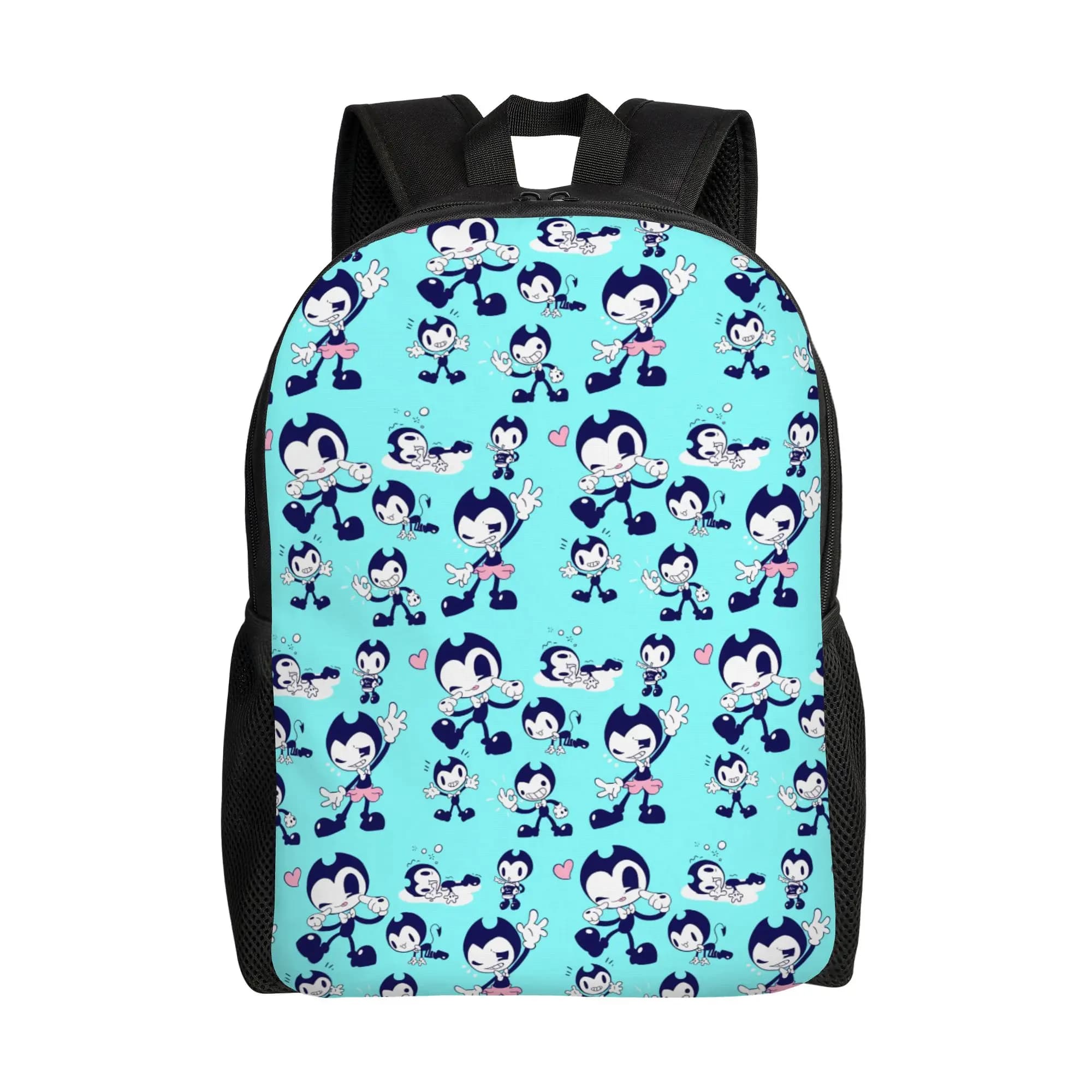 Custom Printing B-Bendyes Backpack for Boys Girls Manga Anime College School Travel Bags Women Men Bookbag Fits 15 Inch Laptop