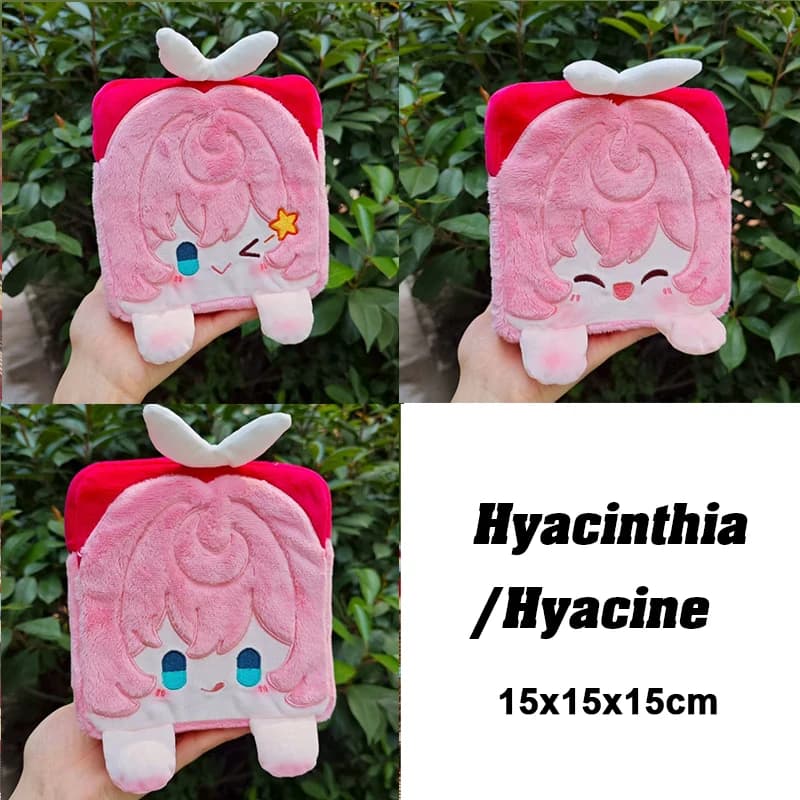 45 days Anime 2025 Game Honkai: Star Rail Cos Hyacinthia Hyacine Shooting cushion in unisex square plush 15 cm Birthday gift
