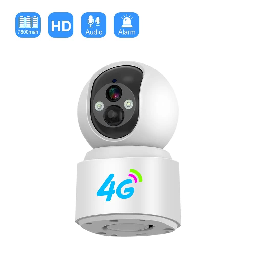 3MP 1296P V380Pro APP WIFI/4G IP Camera Wire-Free Battery Power Full Color AI rilevamento umanoide sicurezza domestica Baby Monitor