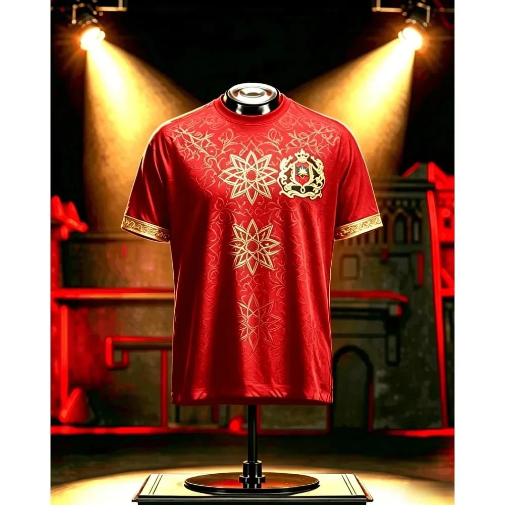 2026 New Islamic Country Design Fan Football Commemorative Peripheral Ball Jersey, Quick Drying Sports Casual T-shirt for Men