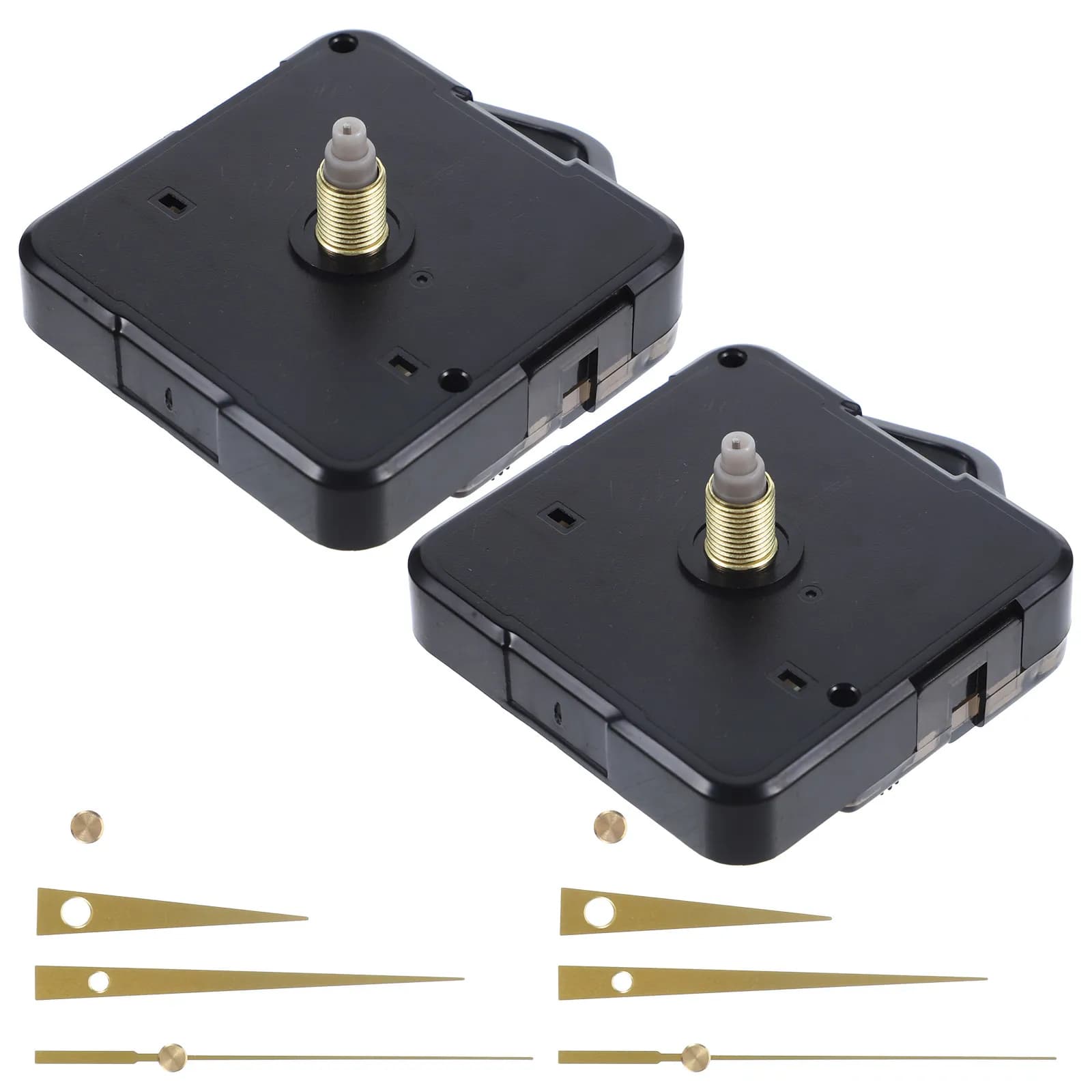 2 Set Kit Meccanismo Orologio Fai-da-te, Ricambi in Plastica per Riparazione Orologi da Parete, Movimento Preciso, Design Robusto