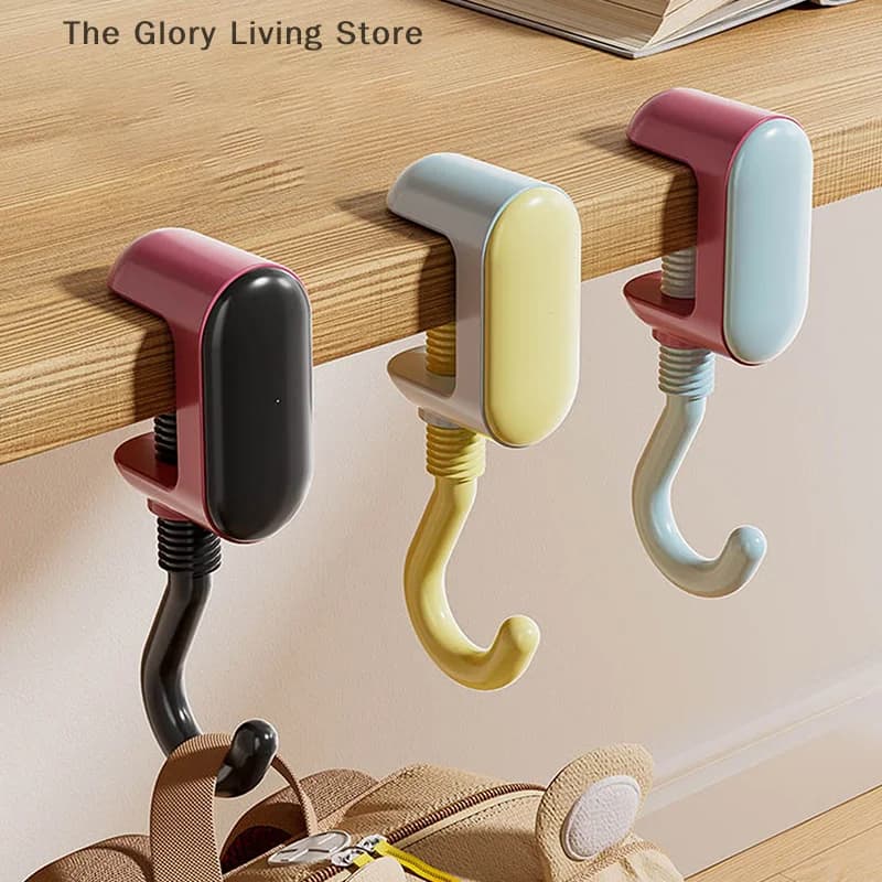 Dopamina Portable Adjustable Desktop Board Hooks For Table Bags Strong Headphone Load Hooks For Hanging Water Bottles