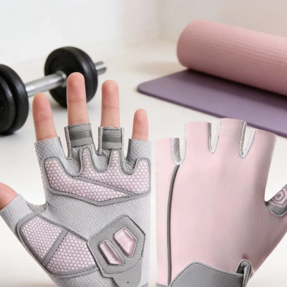 Silicone Anti-slip Silicone Workout Gloves for Gym, weight lifting, tractions, cycling and fitness training