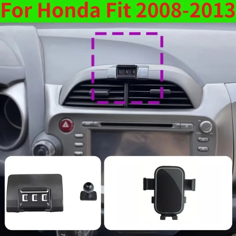For Honda Fit 2008-2013 Car Phone Holder Bracket Base - Fixed Dashboard/Dashboard-Mounted Suitable for Honda Fit
