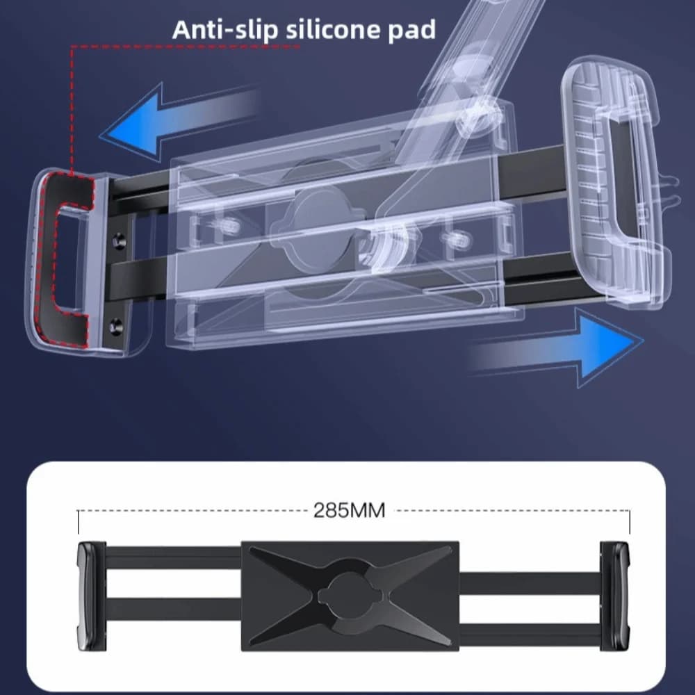 Supporto universale per tablet per auto Supporto girevole per ventosa in TPU Supporto per telefono per auto Supporto GPS retrattile con forte impugnatura Uso del veicolo