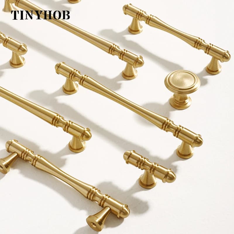 Maniglie per mobili dorate Maniglie per cassetti da scrivania Manopola per porta per mobili per pomello per cassetti Accessori per mobili hardware da cucina all'ingrosso