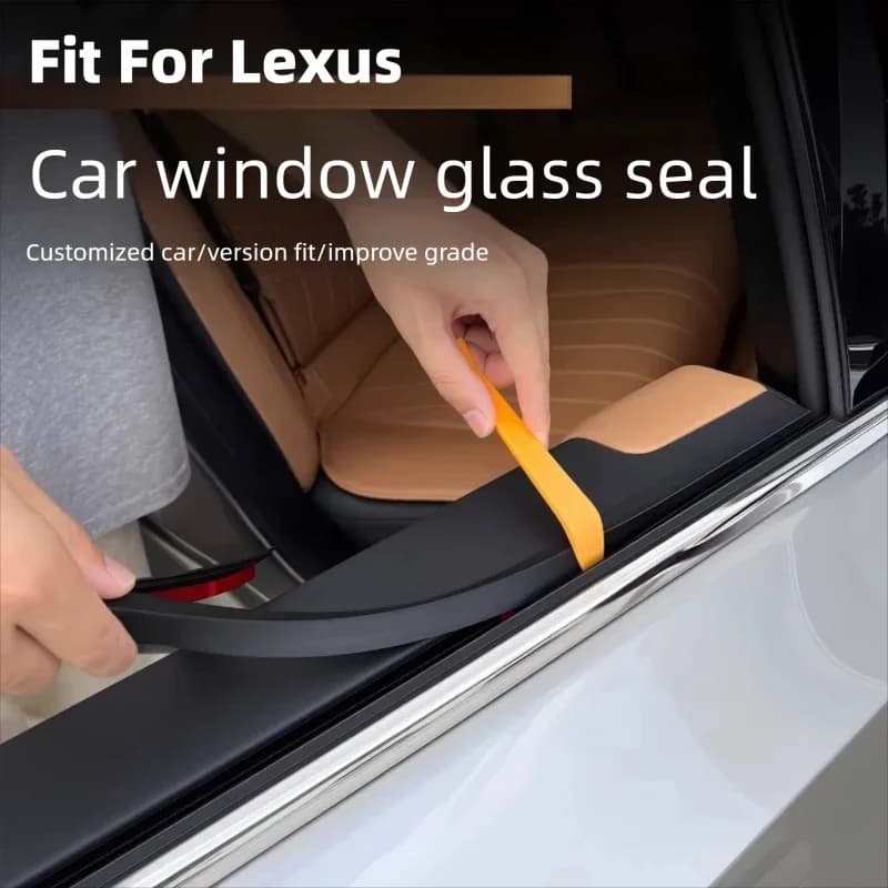 Guarnizione per Finestrini Auto Compatibile con Lexus ES RX NX UX, Striscia Sigillante Antipolvere Impermeabile e Fonoassorbente