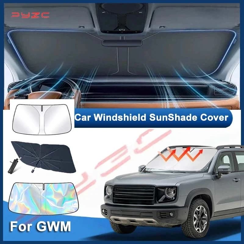 For GWM New HAVAL H7 2025 2026 Car Windshield Sunshade Cover Anti UV Protection Foldable easy to store Accessories