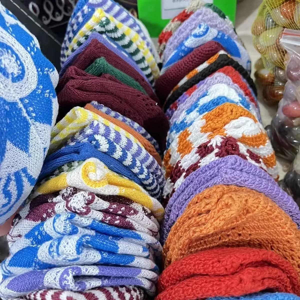 Cappelli Musulmani per Bambini, Berretto Lavorato a Maglia, Kufi Turco, Kippah Islamica, Turbante Ebraico, Regalo in Cotone a Rete 0787