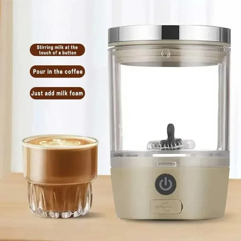 New mini Convenient Electric Milk Frother Self Milk Pulling Frother Cappuccino Stirrer Latte Coffee Hot & Cold Froth Maker
