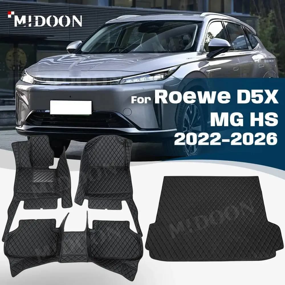 Tappetini per bagagliaio di un'auto per Roewe D5X DMH MG HS MK2 2022 2023 2024 2025 2026 Tappetini per auto Rilievi del piede Cargo Liner Accessori interni