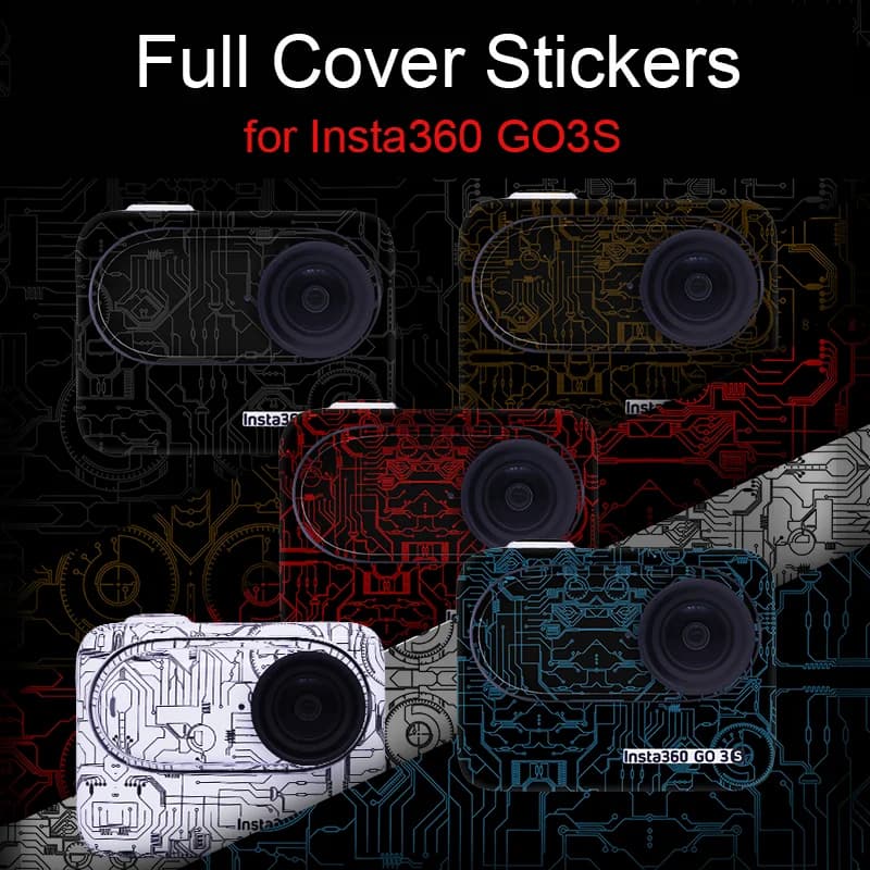 Per Insta360 GO3S Adesivi Pellicola protettiva in PVC Anti-Graffio Decalcomanie Copertura della pelle rimovibile Insta360 GO 3S Action Camera Accessori