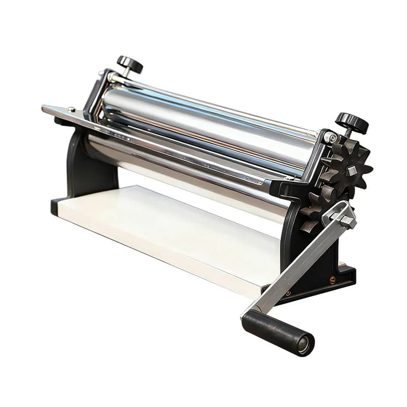 Rullo Manuale per Pasta e Pizza in Acciaio Inossidabile, Macchina per Pasta a Manovella, Specialità per Negozi di Snack