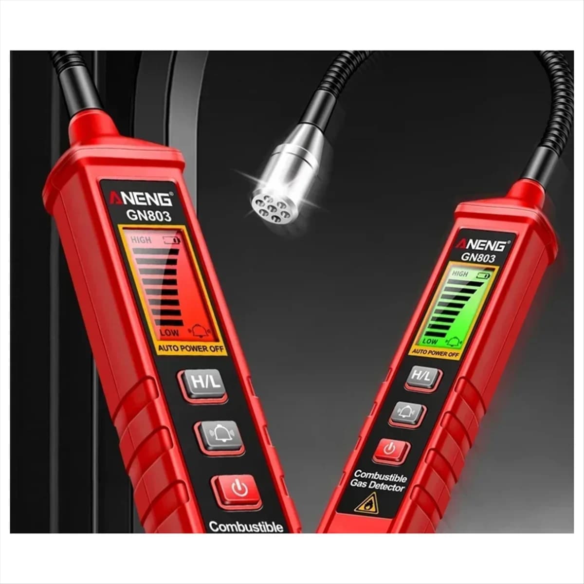 A002 GN803 Rilevatore di perdite di gas portatile Tester di gas combustibili metano Analizzatore di concentrazione di gas portatile