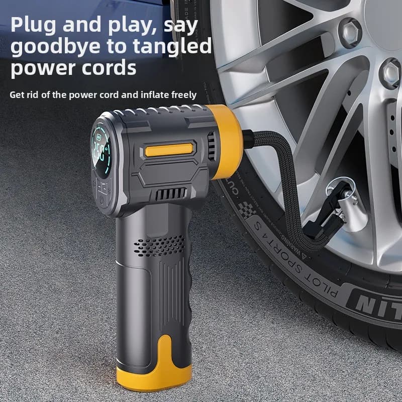 Car Air Pump, Wireless Tire Inflator, Digital Portable Electric Pump with 150PSI for Auto Motorcycle Bike Bicycle