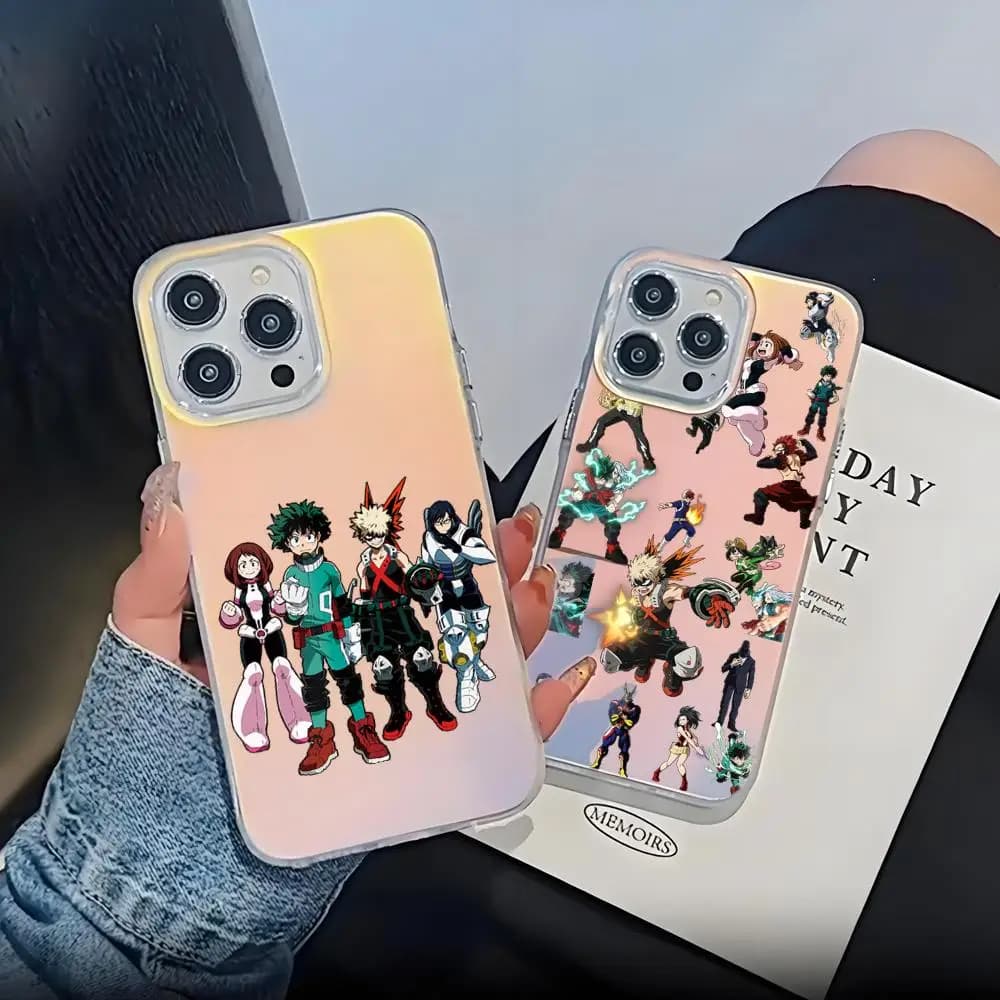 Cover per telefono HD My Hero MHA Bakugou Katsuki per iPhone 16 15 14 13 12 Mini 11 Pro Max 16E X XS XR 7 Plus 8 SE – Custodie colorate