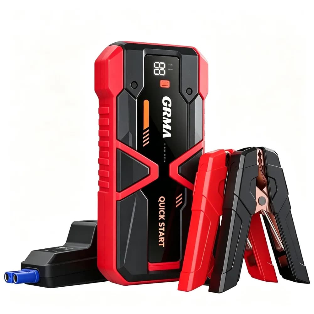 Portable Car Jump Starter , 12000A Peak(7.5L Gas, 6.5L Diesel) , Jump Starter Battery Pack , 12V Car Battery Jump Power With LED Light, Car Accessories Tools