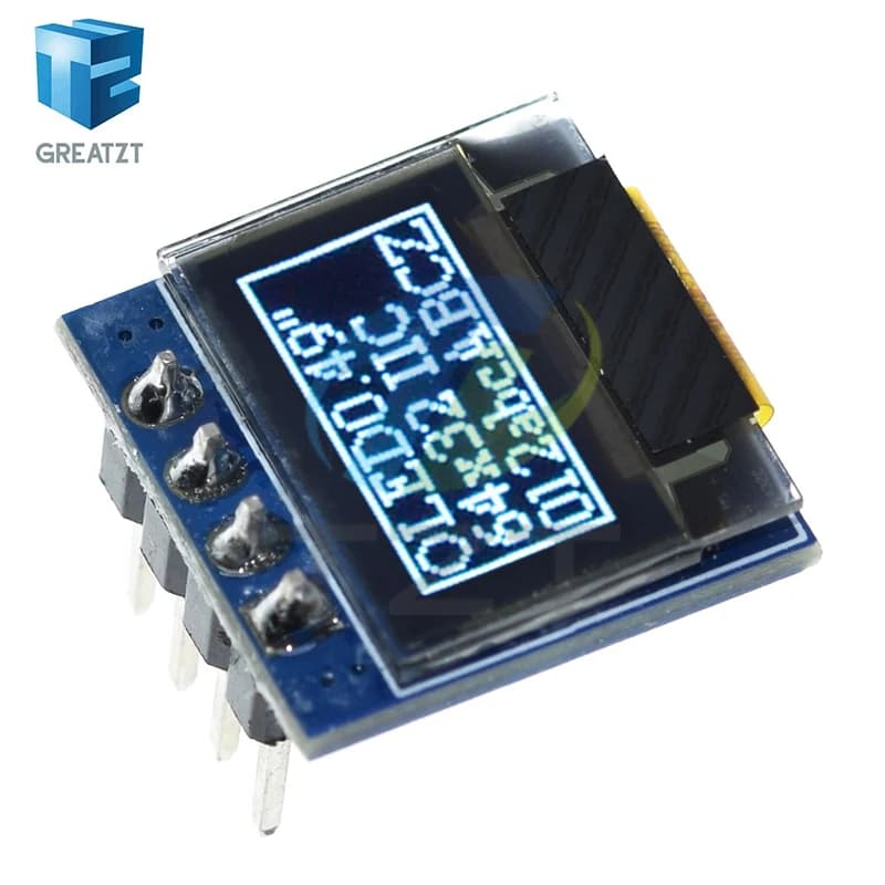 GREATZT 0.49 Inch OLED Display LCD Module White 0.49" Screen 64x32 I2C IIC Interface SSD1315 Driver for Arduino AVR STM32