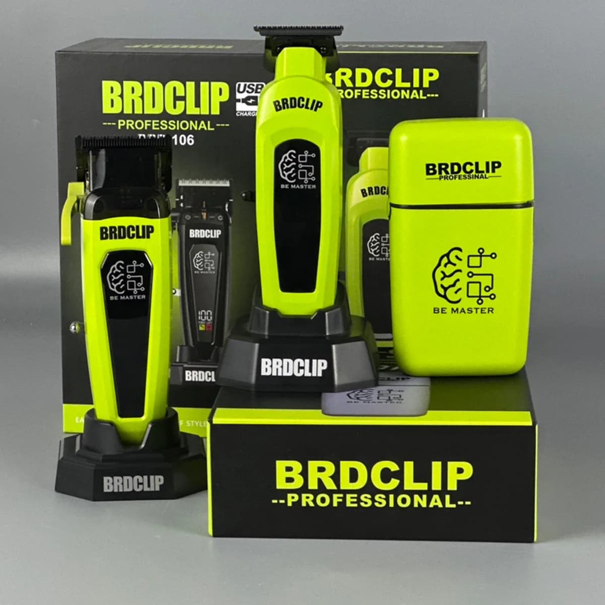 BRD FADE Clipper Professional Adjustbarba and Man Hair Finisher 10000RPM, Barbiere Lamina Razor with Charging Base, Salon Shaft Tools