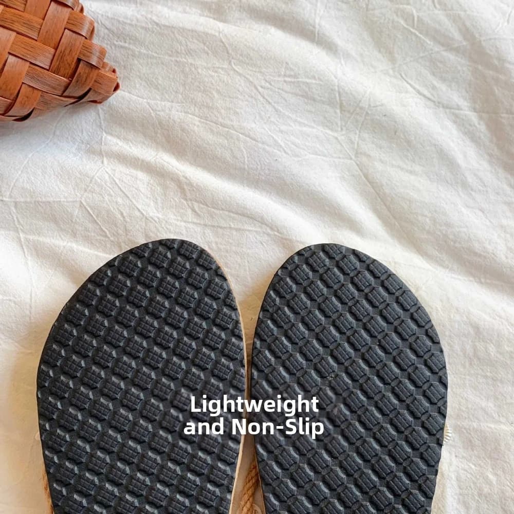 EVA Starfish Flip Flops Women Braided Woven Beach Vacation Y2k Starfish Slippers Casual Indoor Outdoor Flip Flop Sandals Girls
