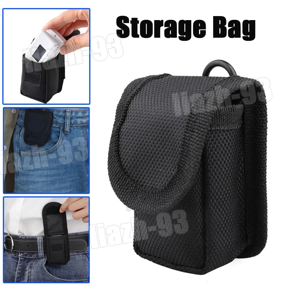 Portable Storage Bag for Pulse Oximeter Toe Protective Case for Oxymeter Black Shell Tool Bag 50*30*78mm