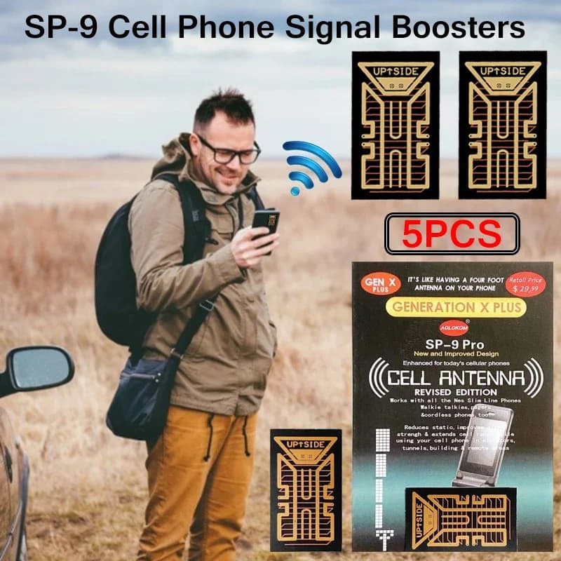 1-5PCS Adesivi per antenne portatili per amplificatore da campeggio Adesivo per potenziamento del segnale del telefono cellulare Amplificatore di segnale per smartphone