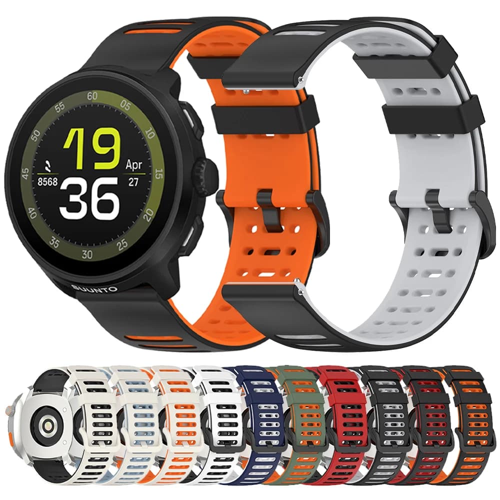 Cinturini per orologi in silicone morbido da 22 mm per SUUNTO RACE Run/Ocean/5 9 PEAK PRO/VERTICAL/RACE S Smartwatch Accessori per bracciale sportivo