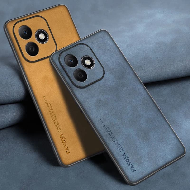 For Honor 600 Lite 5G Case Luxury PU Leather Phone Case For Honor 500 Smart X80i Back Cover Silicone Shockproof Full Protection