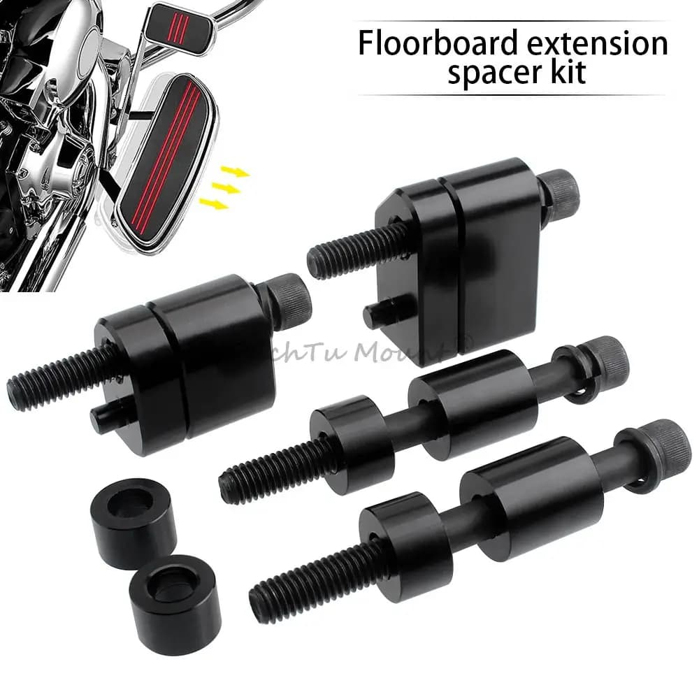 Kit di estensione pedana poggiapiedi da 1-1/2 pollici per moto Harley Touring Road King Street Road Electra Glide 09-2024