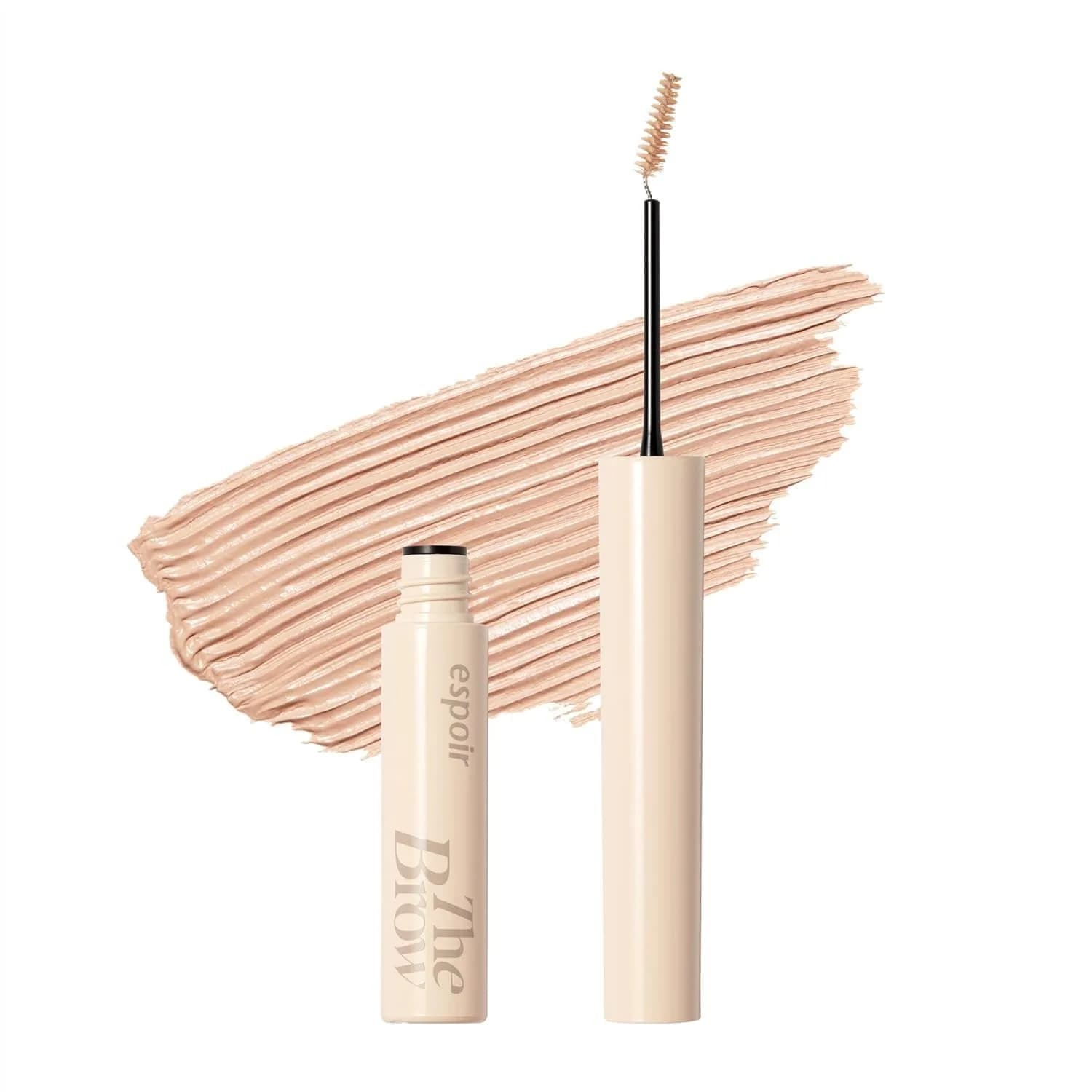 Cara per fissare il colore delle sopracciglia # 4 mascara per sopracciglia effetto sbiancante, a lunga tenuta, anti-sbavatura, con pennello sottile, gel colorato non agglomerante