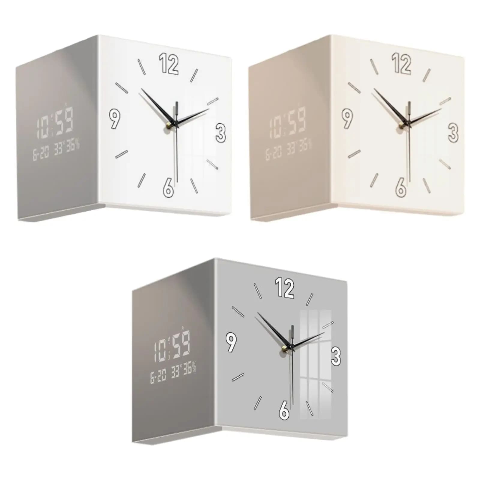 Double-sided corner watch, gift, classroom ornament, bedroom, farm