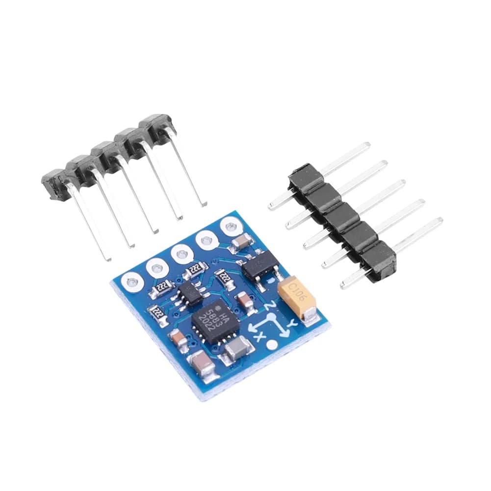 GY-271 Sensore magnetometro bussola campo magnetico a 3 assi I2C IIC Modulo sensore magnetico bussola triplo asse 3V-5V per Arduino