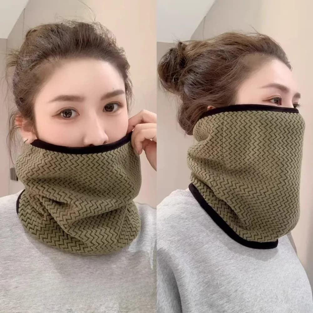 Winter Neck Warmer for Women 1PC Thickened Fleece Lined Windproof Cold Proof Face Mask for Cycling Motorcycle Outdoor Sports