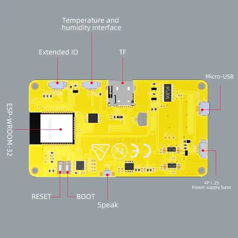 ESP32-3248S035 3.5 Inch Smart LCD Display Module 320x480 Capacitive Touch Screen Wireless BT Compatible with Arduino Home Office