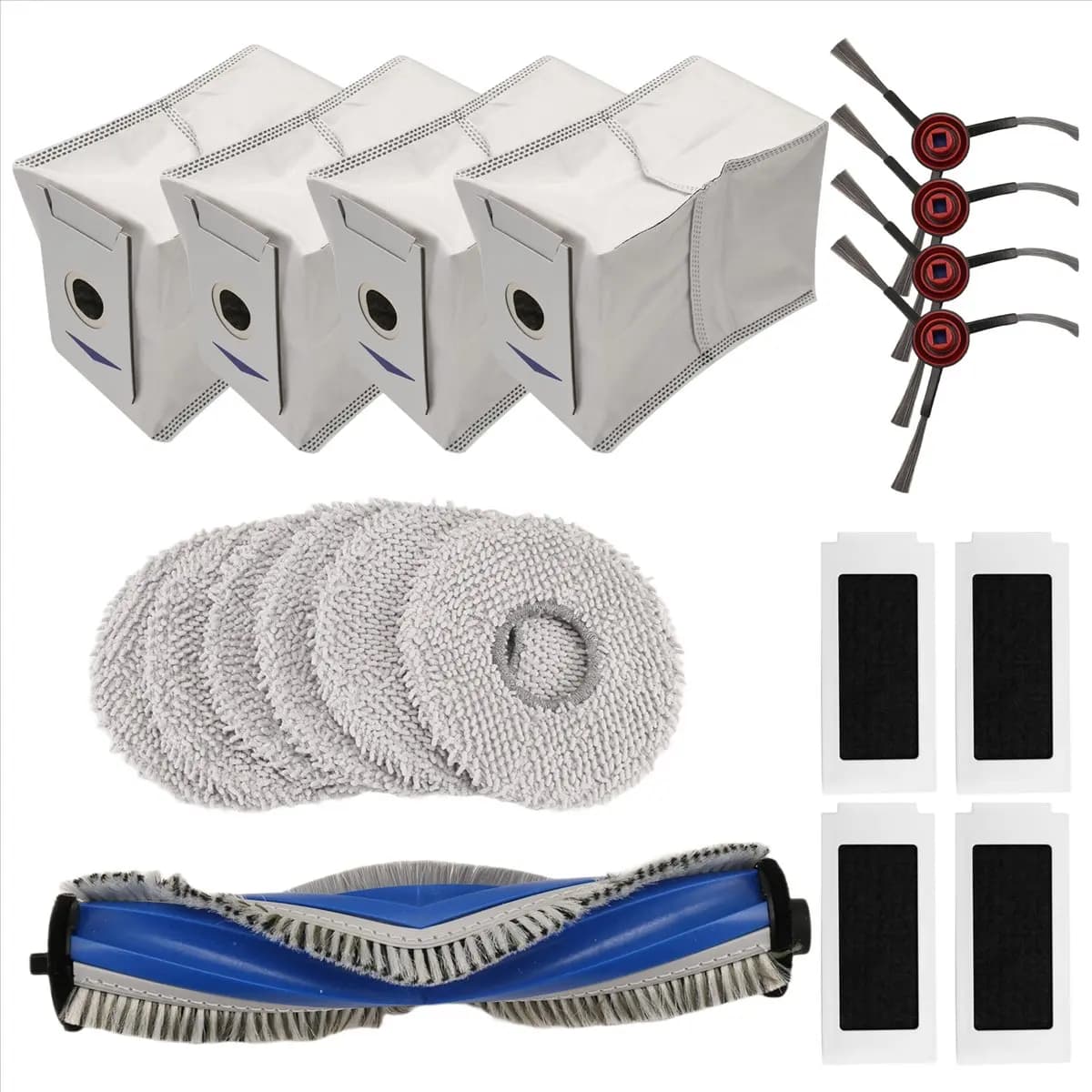 Accessori AA96 per Robot Aspirapolvere T30 Pro Omni / T30 Omni, Spazzola Principale, Sacchetti per la Polvere, Panni, Filtri