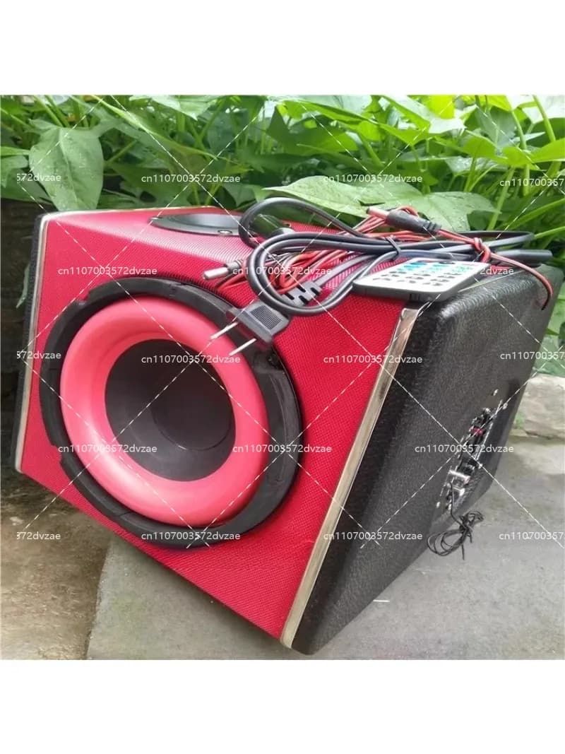 Subwoofer Attivo per Auto da 8 Pollici 880W 12V 24V Altoparlante Stereo Bluetooth per Camion e SUV
