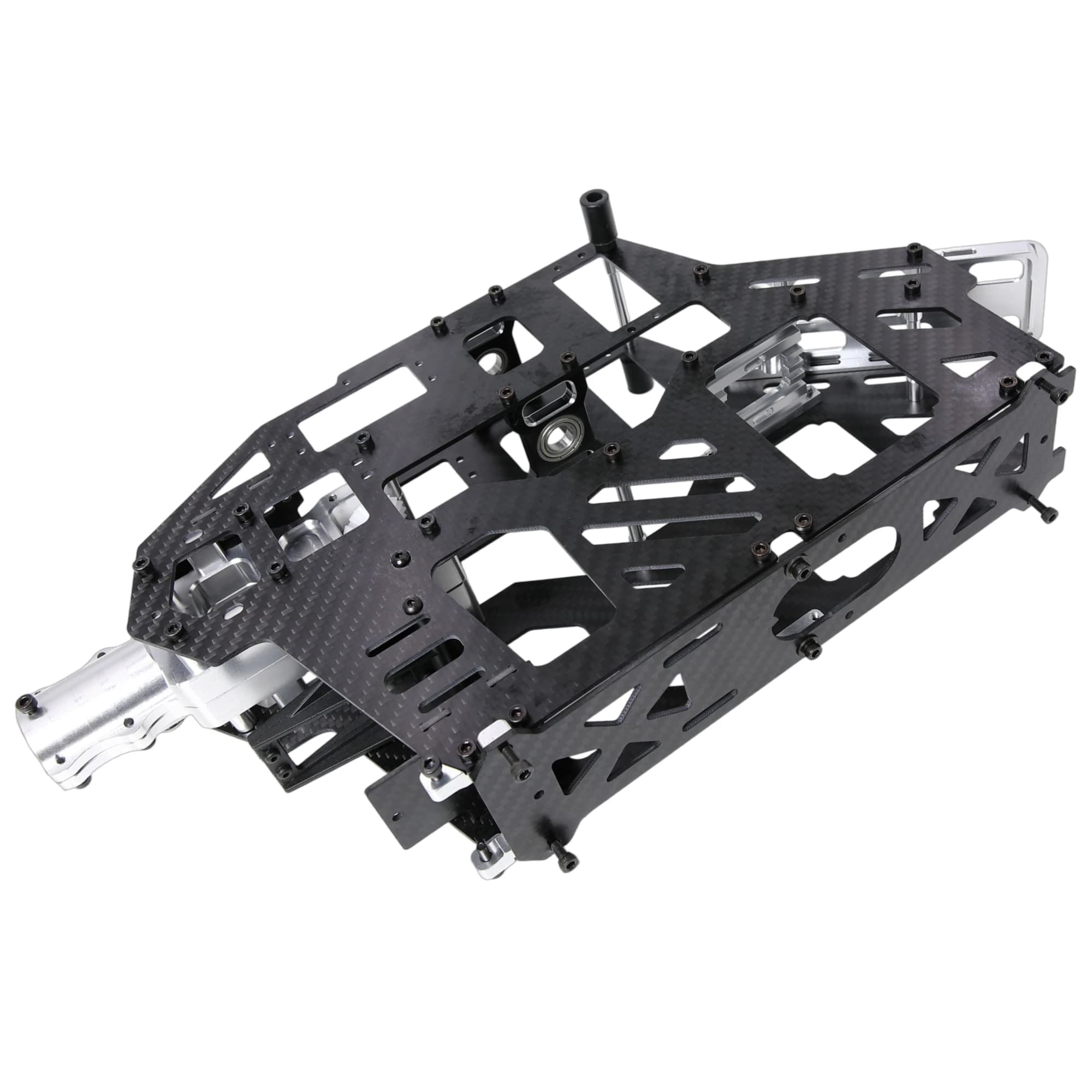 T-rex 550 RC Helicopter Carbon Fiber Frame w/ Metal Bottom Plate for Align Trex 550ESP Heli Part