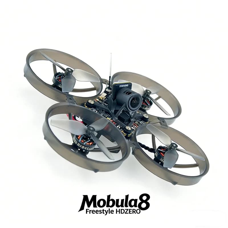 HappyModel Mobula8 Freestyle HDZERO 2S Drone FPV Indoor da 80mm, HDZERO AIO FC, Motore RS1102 13500KV, ELRS 3.0, Ultra-Leggero 33.5g