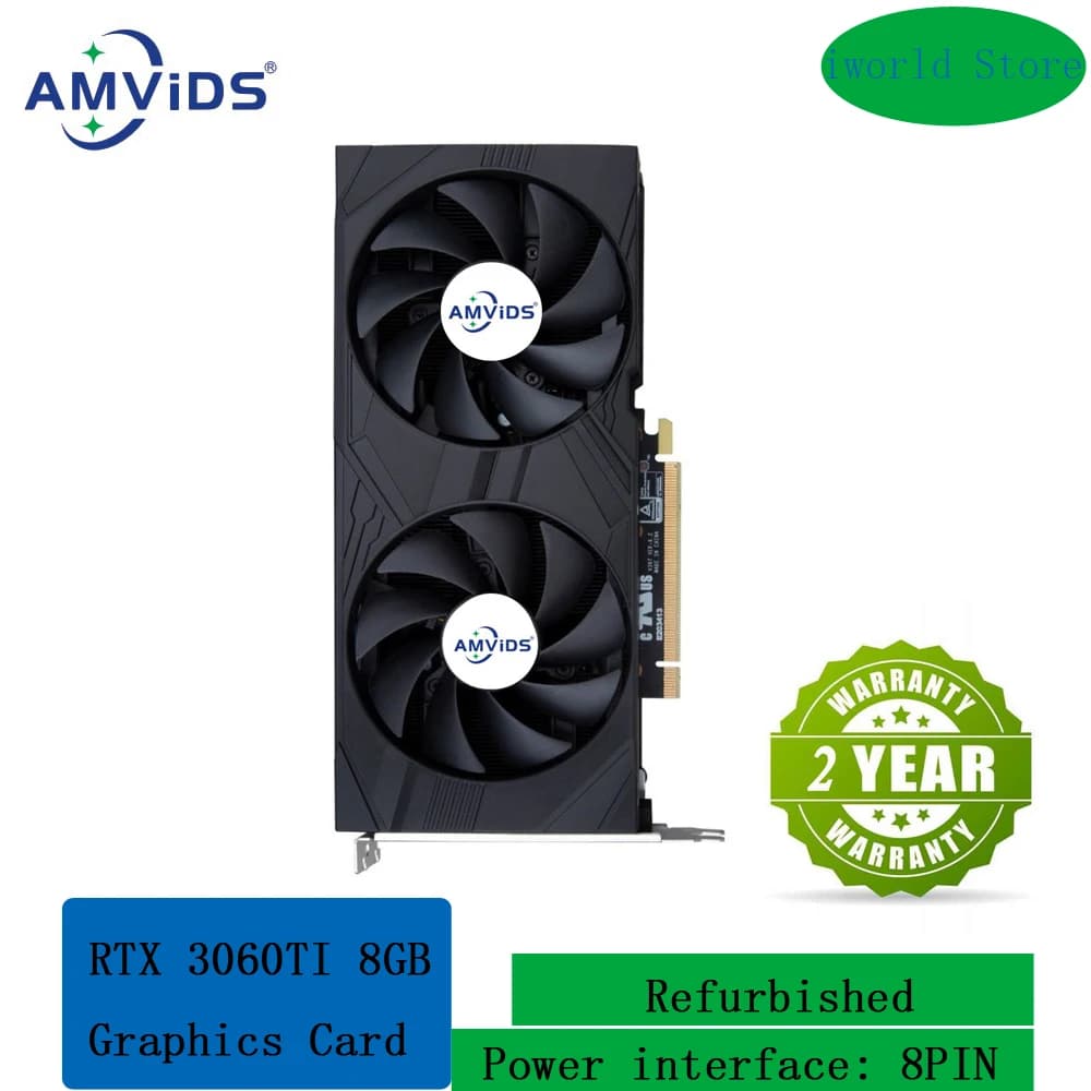Schede grafiche RTX 3060TI 8GB scheda Video di gioco 256Bit GDDR6 HDMI compatibile DP 3060 Ti 8G X-GAME GPU