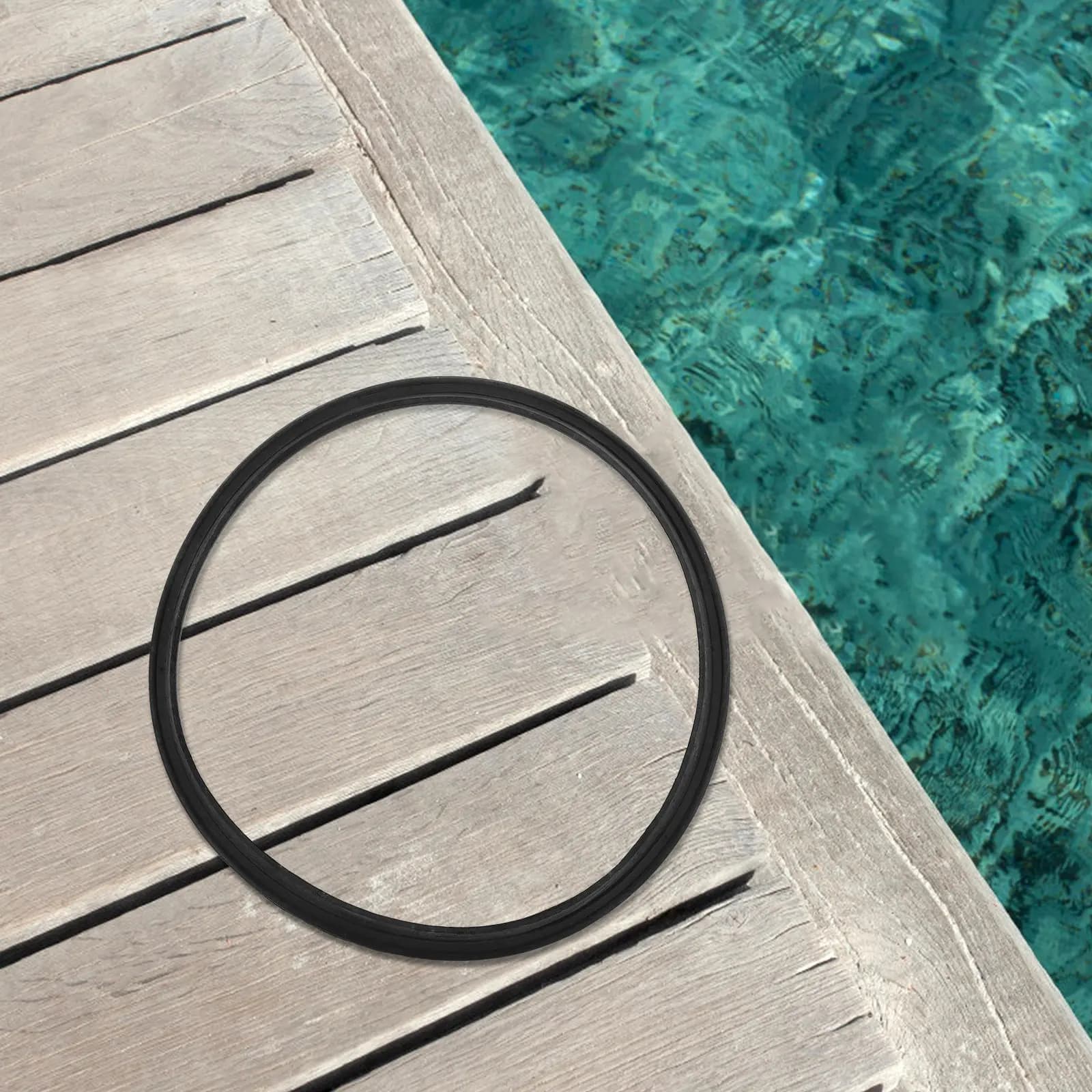 Guarnizione per Luce da Piscina, Accessorio in Gomma, Anello di Tenuta per Lenti, Ricambio per Attrezzature Luci Piscina, Durevole e Resistente