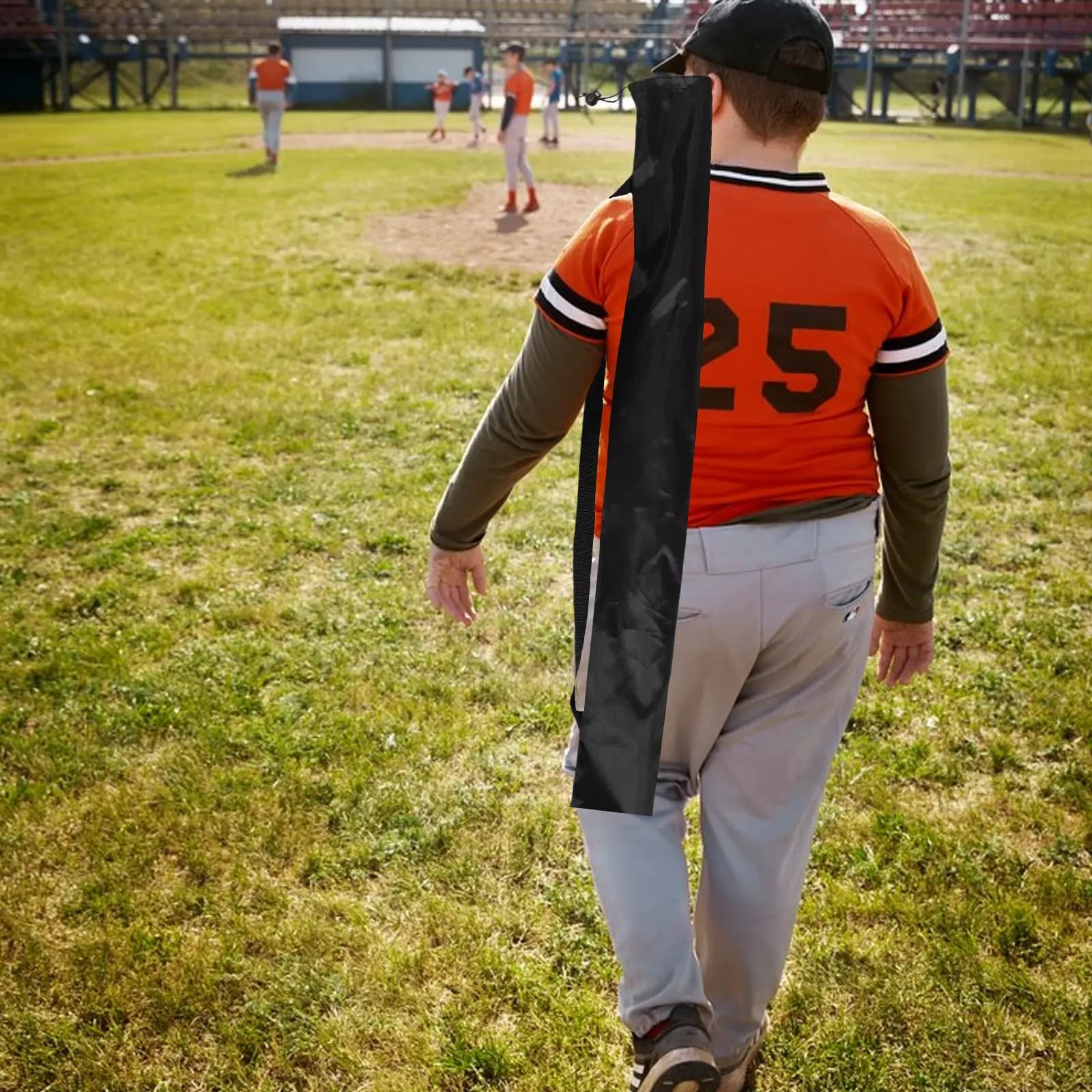 Borse per mazze da baseball, custodia versatile in tessuto Oxford, protezione impermeabile portatile per mazze da softball, hockey e bastoncini da trekking