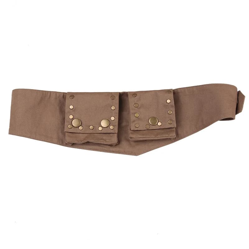 Marsupio Punk Fanny Pack Borsa da cintura Borsa da petto per soldi Borsa Bum Bag Borsa da gamba per telefono Sac Banana Femme Marsupio Sac Banane