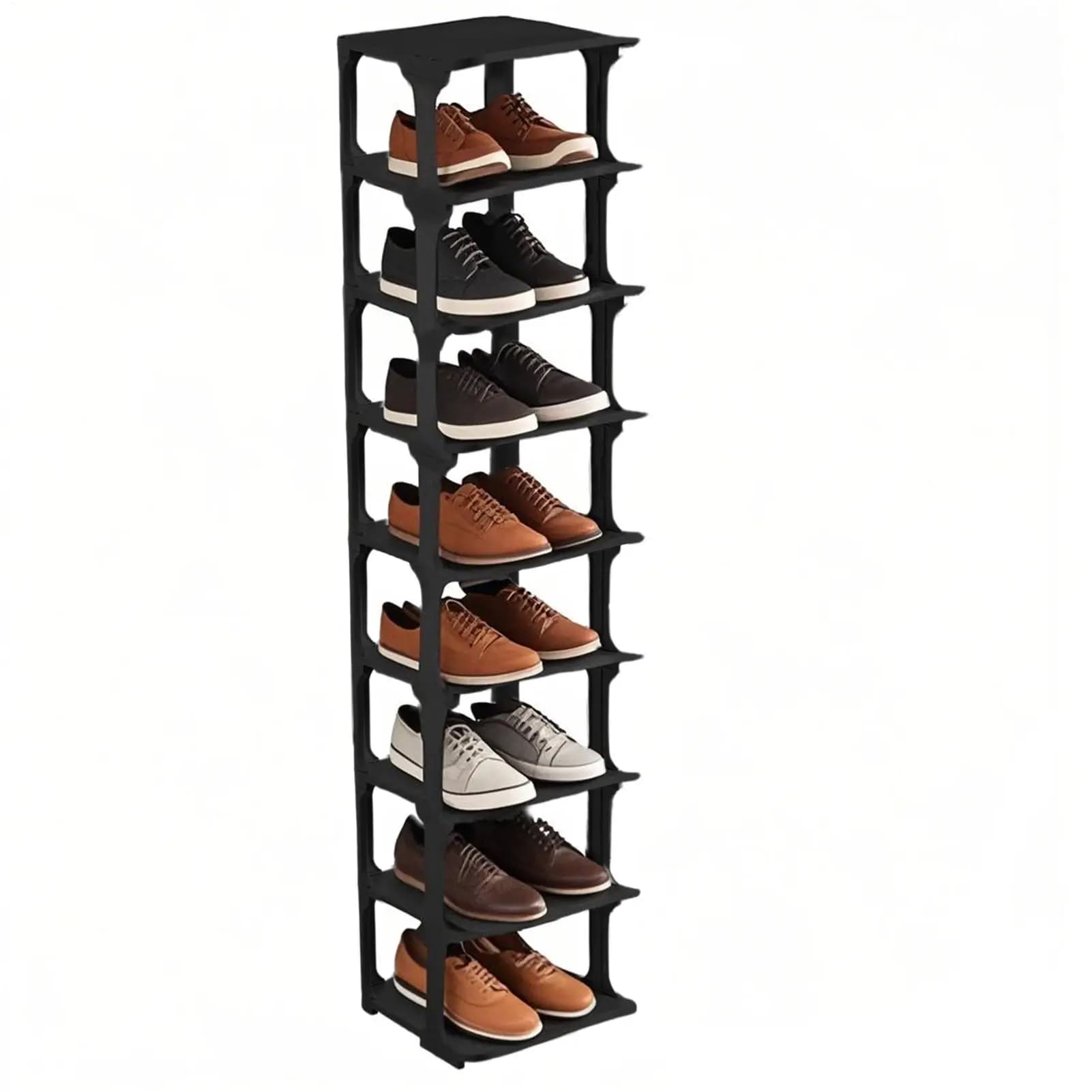 Multi Tier Shoe Rack Freestanding Shoe Racks Freestanding Slipper Organizer 9-Tier Sneaker Holder Shelf For Doorway Bedroom