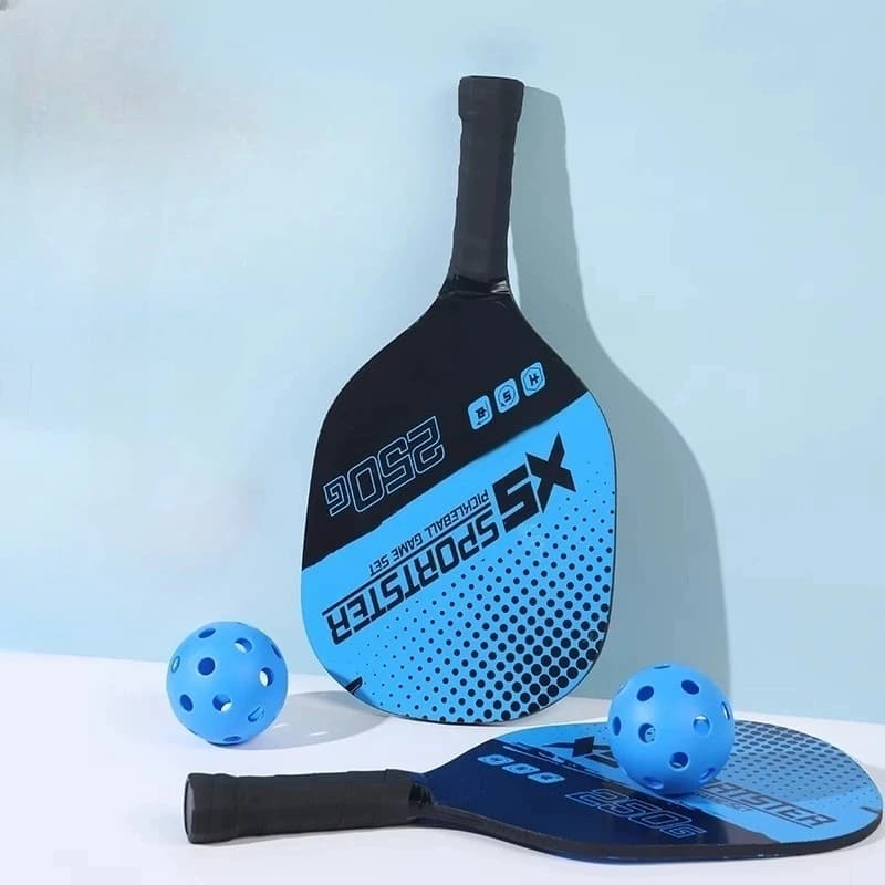 Pickleball racket set, set of 2 rackets and 4 pickleball balls, pickleball racket with balls, sports accessory