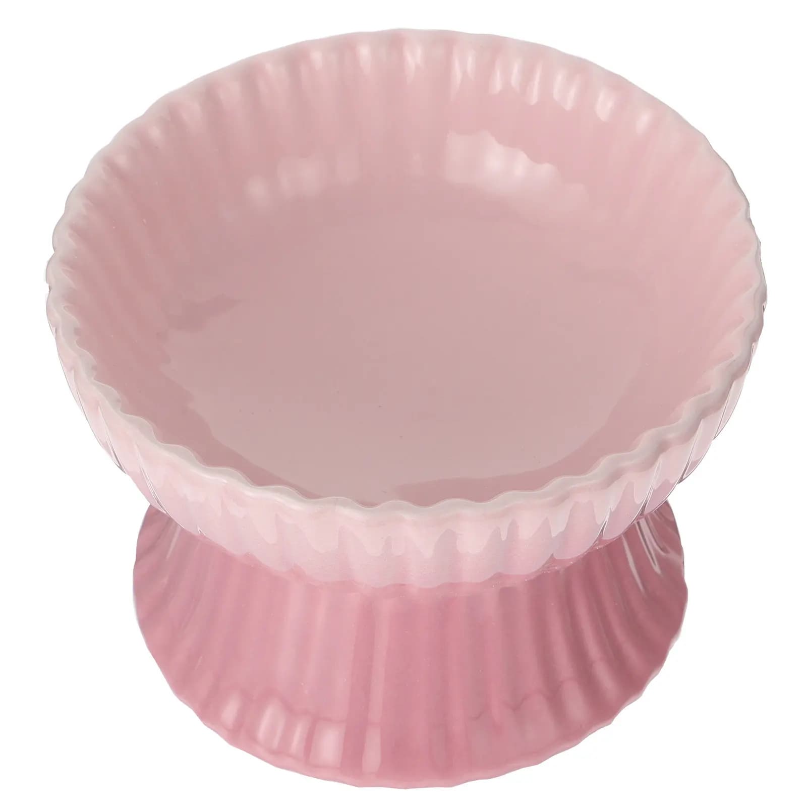 Ceramic Raised Cat Bowl Elevated Pet Food Water Dish for Kittens Puppies Safe Durable Daily Feeding