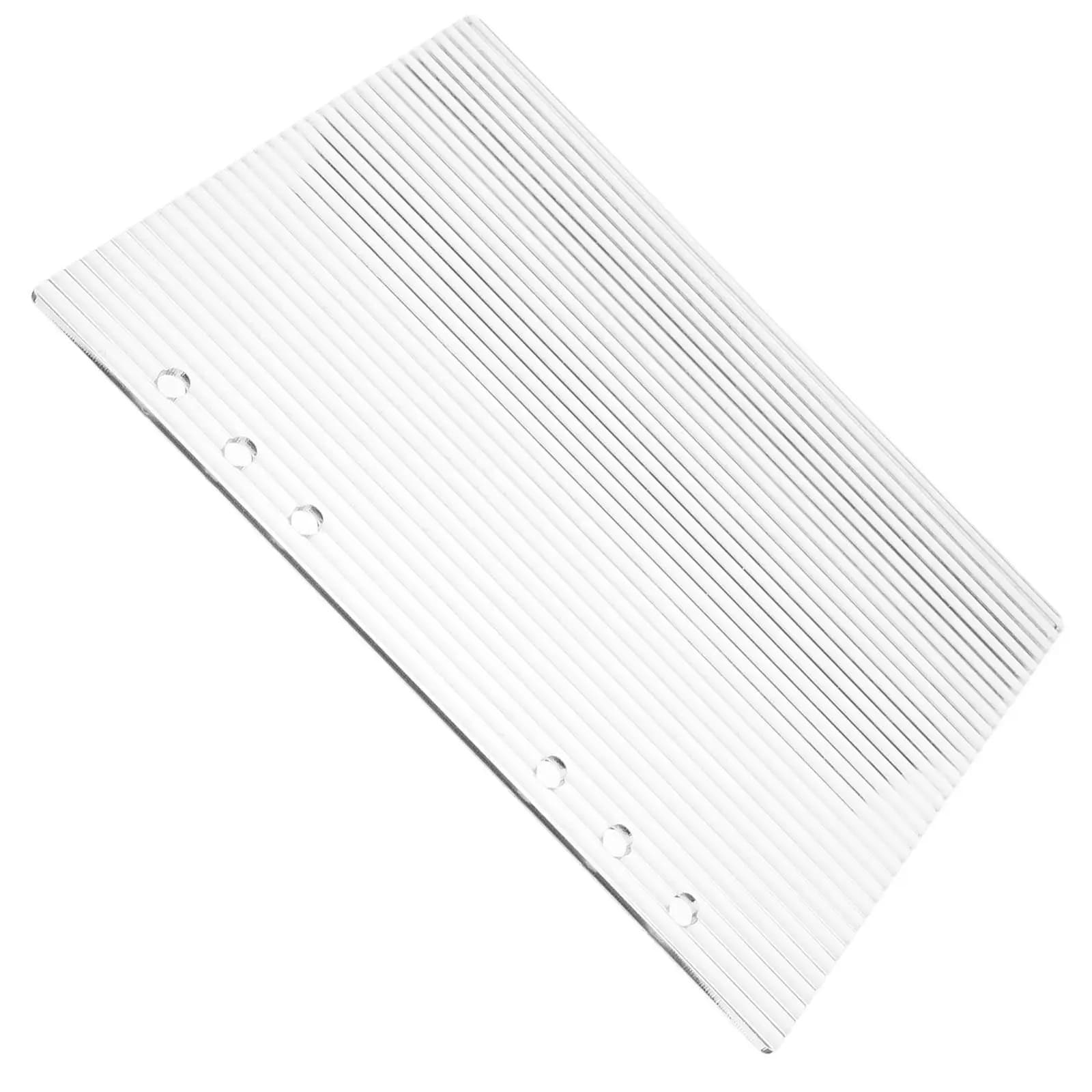 Copertina per Quaderno A5 in Acrilico Trasparente, Raccoglitore a 6 Anelli, Organizer per Diario, Protezione per Budget, Copertina per Planner da Viaggio