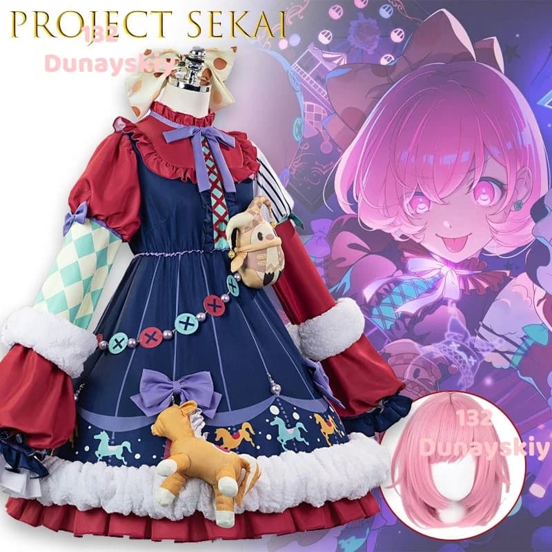 Kanade Ho Project SEKAI Cosplay Full Set Lolita Dress Anime Game Character Roleplay Outfit for Women Halloween Party