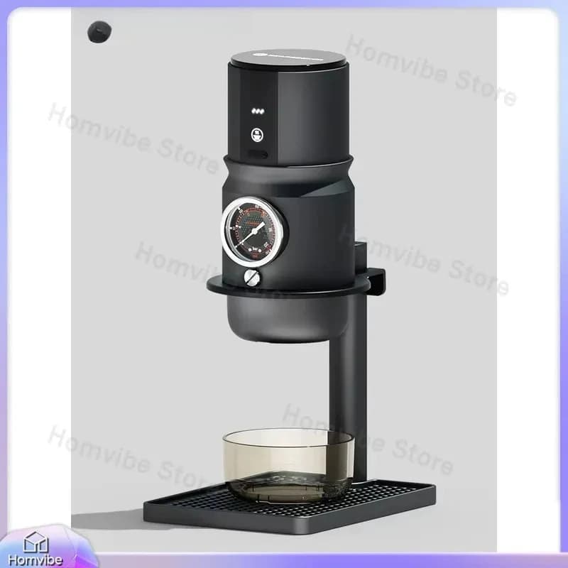 Macchina per Espresso Portatile Super58 per Viaggi, Campeggio, Auto, Casa, Ufficio, Cucina, Compatta con Supporto