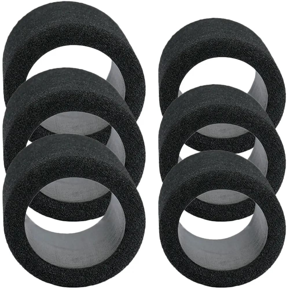 Set di 6 Coperture Professionali per Pompa Bici, Accessorio Portatile e Pratico per Gonfiaggio Verticale